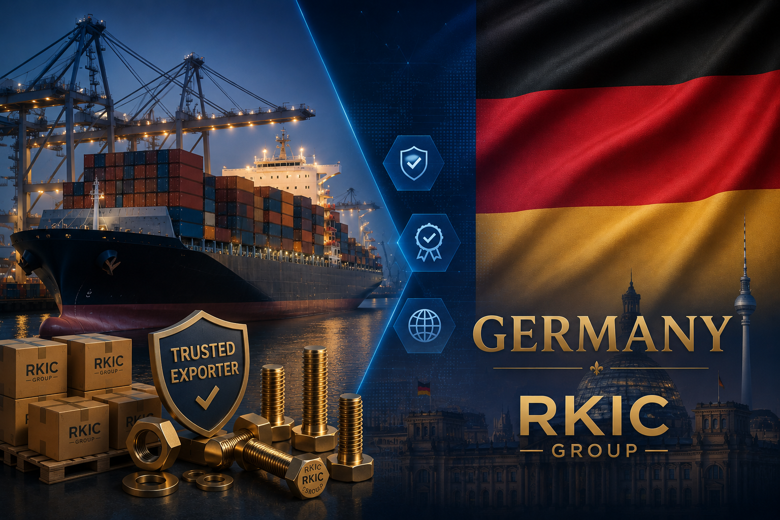 Brass Fasteners Export to Germany