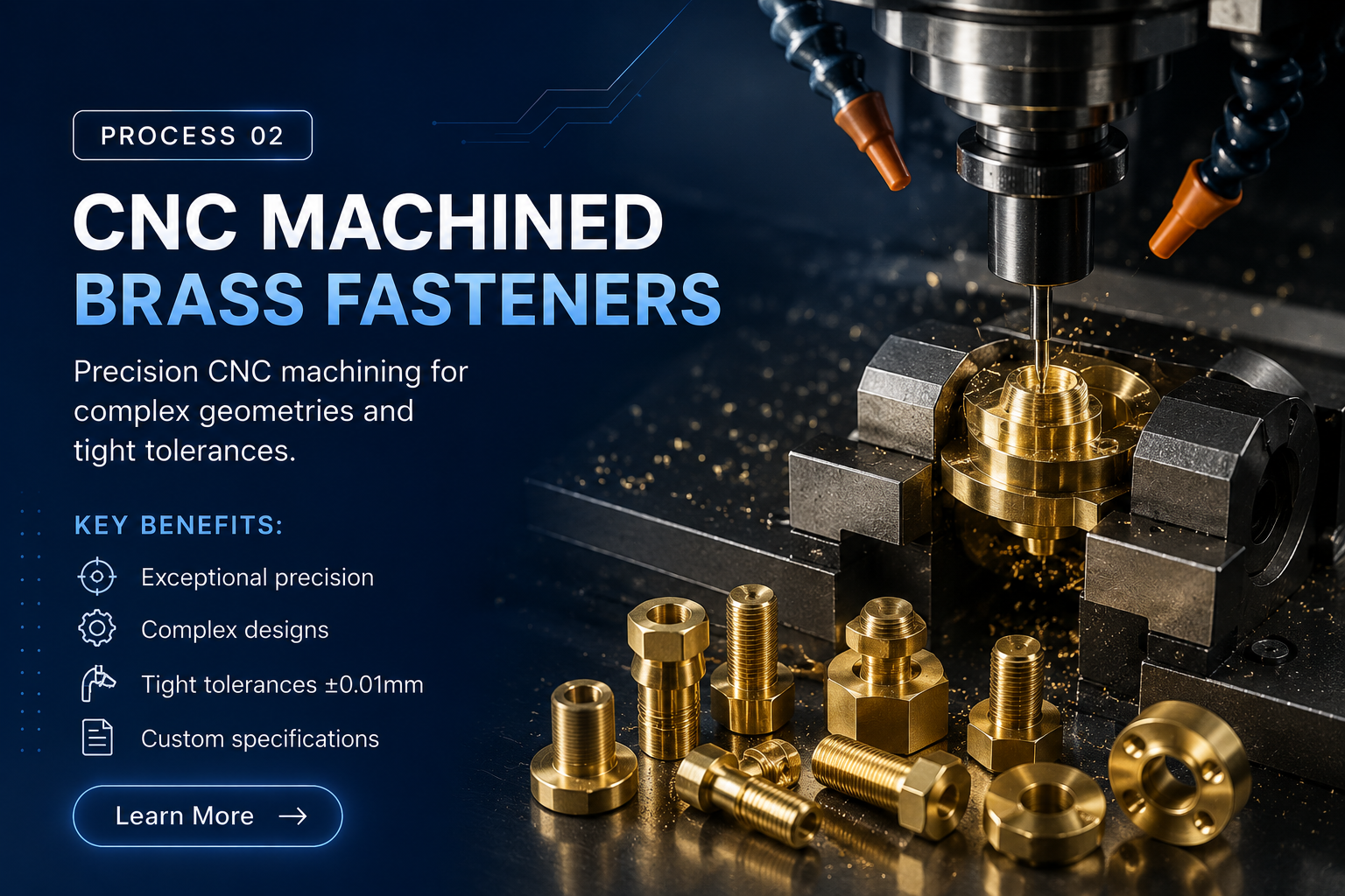 CNC Machined Brass Fasteners